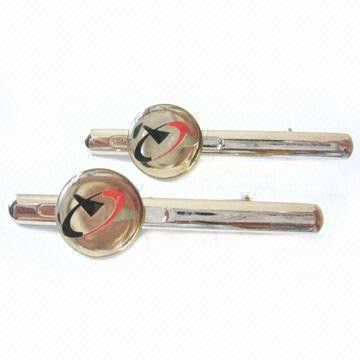 Offset Printing Logo Cufflinks And Tie Clips, For Souvenirs And Apparel Accessories